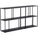 Eiffel Black Low Bookcase, Medium
